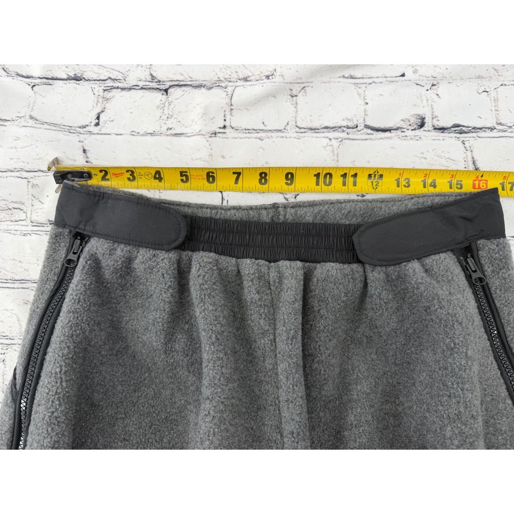Vintage LL‎ Bean Gray Fleece Pants Full Side Zip Women's Size L Made in USA - Picture 6 of 7